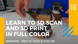 Learn to 3D Scan and 3D Print in Full Color