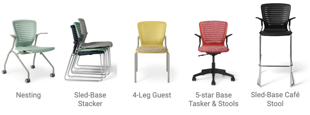 OM5 Seating options for classrooms and education spaces