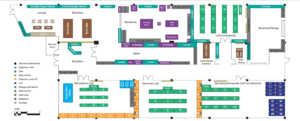 school makerspace and workforce labs layout